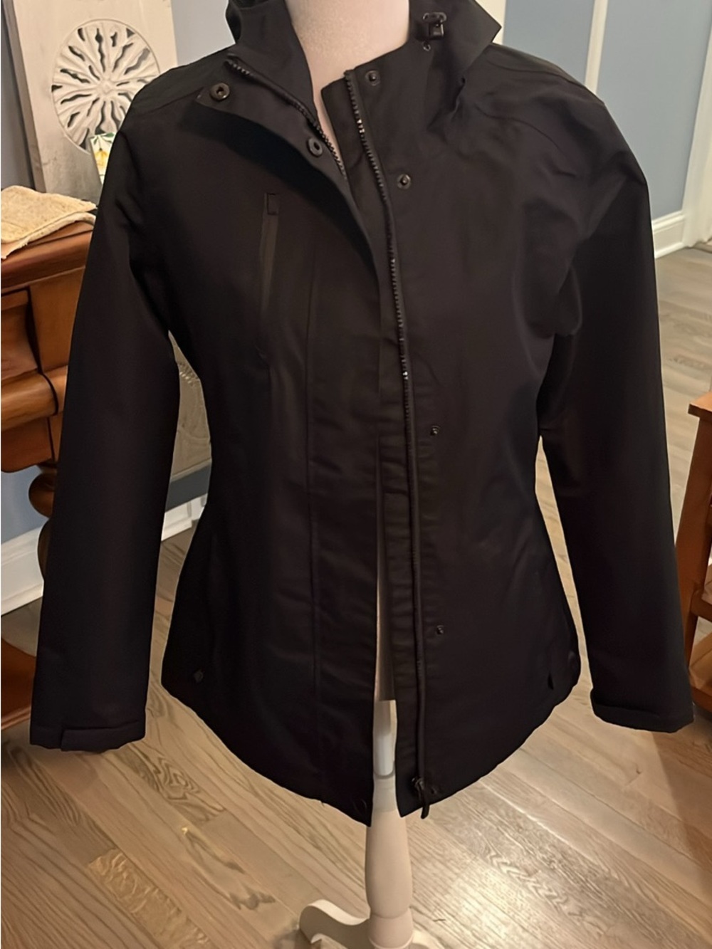 Port Authority Black Utility Jacket with Stand Collar